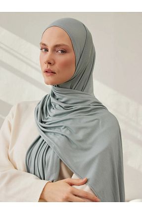 روسری سبز پنبه پلی استر Femple Modest - کد 835917096