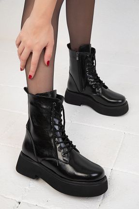 بوت / نیم بوت مشکی زنانه پاشنه تخت SOHO - کد 859178340