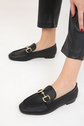 کفش لوفر مشکی زنانه چرم مصنوعی SOHO - کد 859993370