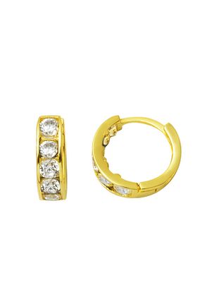 گوشواره طلا طلائی بچه گانه 14 عیار Bilezikci - کد 35181425