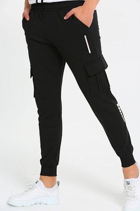 شلوار کرمگن مشکی زنانه اسلیم فیت yueswear - کد 862411106