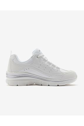 کفش اسنیکر سفید زنانه بند دار Skechers - کد 830571972