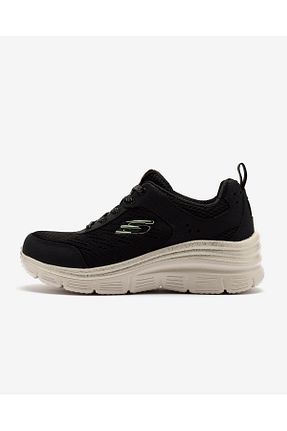 کفش اسنیکر مشکی زنانه بند دار Skechers - کد 846384900