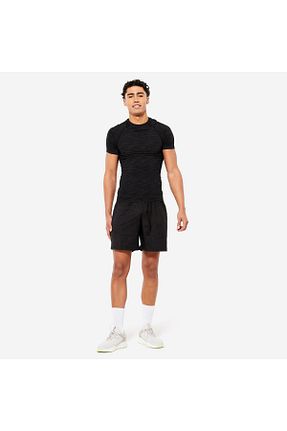 تیشرت اسپرت مشکی مردانه رگولار Decathlon - کد 862443850
