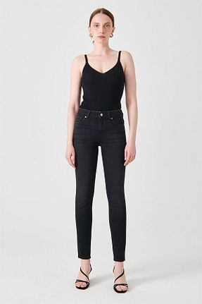 شلوار جین مشکی زنانه پاچه تنگ Denim Trip - کد 119471392