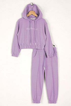 ست بالاتنه و پائین تنه بنفش بچه گانه بافتنی zepkids - کد 855241058