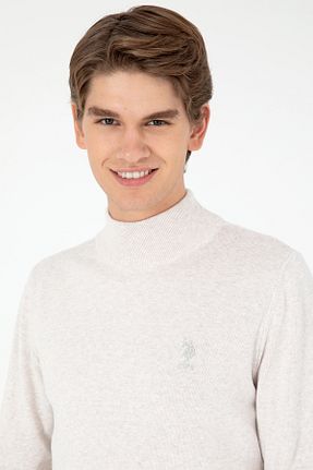 پلیور طوسی مردانه ساده U.S. Polo Assn. - کد 859384507