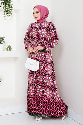 لباس حجاب صورتی زنانه رگولار ModaMerve - کد 862462769