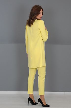 ست بالاتنه و پائین تنه سایز بزرگ زرد زنانه کش دار ÖNDER ÖZSOY - کد 862507881
