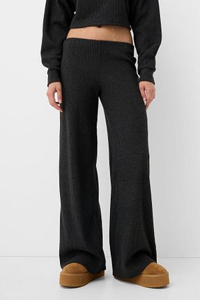شلوار طوسی زنانه پلی استر Bershka - کد 862482522