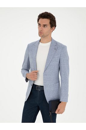 کت آبی مردانه اسلیم فیت Cacharel - کد 862478650