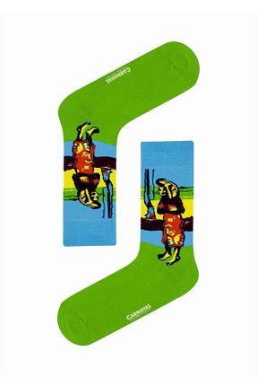 جوراب رنگی زنانه پنبه - الاستین CARNAVAL SOCKS - کد 234691776