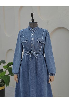 لباس حجاب آبی زنانه رگولار Modamorfo - کد 859424541