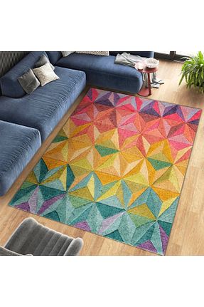 فرش رنگی قابل شستشو Rugs Modern Halı - کد 862506041