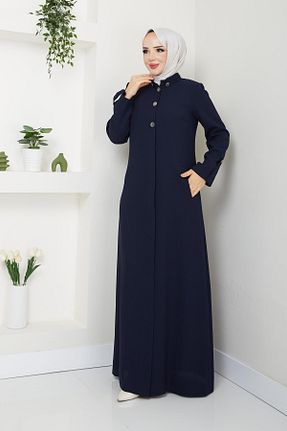 کلاه و ابایا سرمه ای زنانه پنبه پلی استر Günay Karaca - کد 862533868