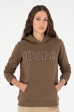 سوئیشرت خاکی زنانه چاپی U.S. Polo Assn. - کد 862507720