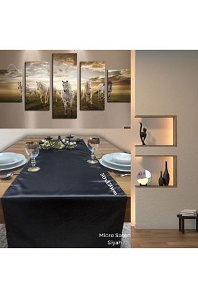سرویس آمریکائی مشکی مستطیل Leora Home - کد 862508883