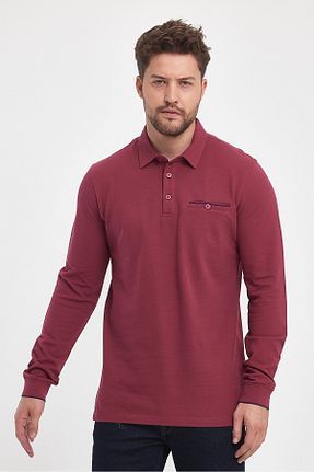 سوئیشرت زرشکی مردانه ساده ENQUE - کد 862523761
