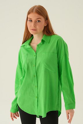 پیراهن سبز زنانه رگولار Rays - کد 823109876