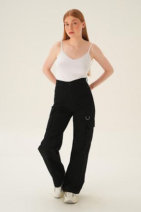 شلوار جین مشکی زنانه پاچه لوله تفنگی Rays - کد 825162830