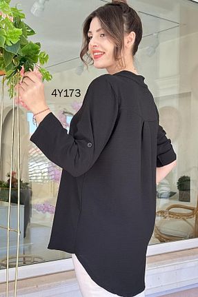 بلوز مشکی زنانه ساده İnce Topuk - کد 848633502