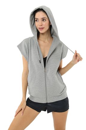 سوئیشرت اسپرت طوسی زنانه رگولار Scorp - کد 816931710