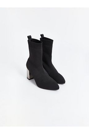 بوت / نیم بوت مشکی زنانه پاشنه پلتفرم LC Waikiki - کد 852626959
