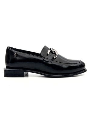 کفش کژوال مشکی زنانه چرم خالص Venüs - کد 862580402