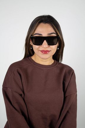 عینک آفتابی مشکی زنانه UV400 Lacoste - کد 445942546