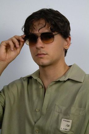 عینک آفتابی قهوه ای زنانه UV400 Obb Sunglasses - کد 847342809
