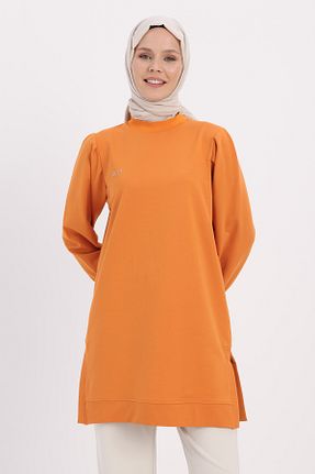 تونیک حجاب نارنجی زنانه پنبه پلی استر ALLDAY - کد 862581820