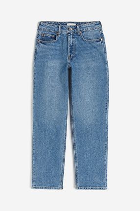 شلوار جین آبی زنانه پاچه ساده H&M - کد 862598967