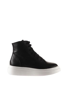 بوت / نیم بوت مشکی زنانه چرم خالص Bueno Shoes - کد 223980691