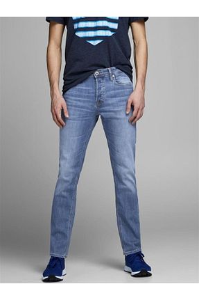 شلوار جین آبی مردانه پاچه گشاد Jack & Jones - کد 302703507