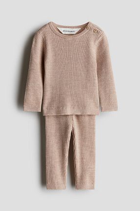 سوئیشرت بژ بچه گانه ساده H&M - کد 862599821