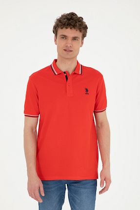 پولوشرت قرمز مردانه %100 پنبه U.S. Polo Assn. - کد 830506804