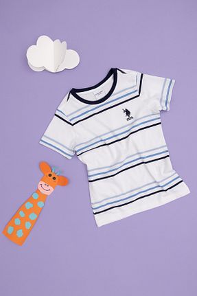 تیشرت سفید بچه گانه Fitted U.S. Polo Assn. - کد 859290678