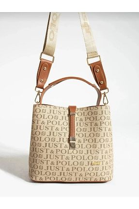 کیف دوشی قهوه ای زنانه چرم مصنوعی Just Polo - کد 863083556