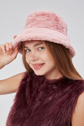 کلاه صورتی زنانه پلی استر derikem - کد 862689318