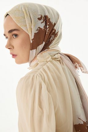 شال بژ زنانه پنبه ای SOFT AKSESUAR - کد 862672346