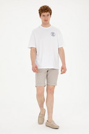 شلوارک و برمودا طوسی مردانه رگولار U.S. Polo Assn. - کد 833009554