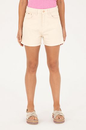 شلوارک و برمودا بژ زنانه پارچه U.S. Polo Assn. - کد 835452459