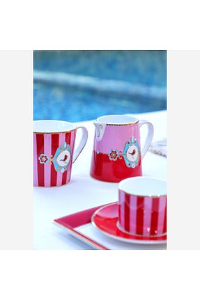 لیوان آب سفید پرسلن Pip Studio - کد 53756988