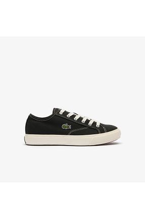کفش اسنیکر مشکی مردانه بند دار Lacoste - کد 837968472
