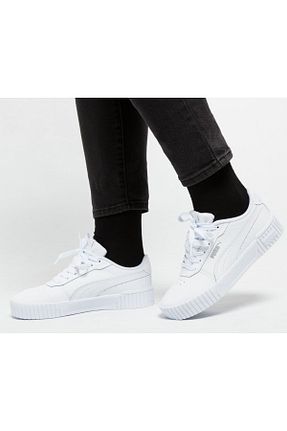 کفش اسنیکر سفید زنانه چرم اصل Puma - کد 862729234