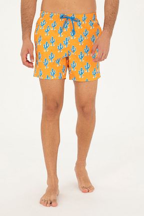 شلوارک و برمودا نارنجی مردانه پارچه U.S. Polo Assn. - کد 843118759