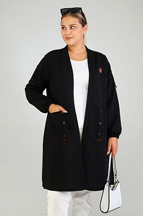 رویه سایز بزرگ مشکی زنانه پلی ویسکون Ferace - کد 636175467