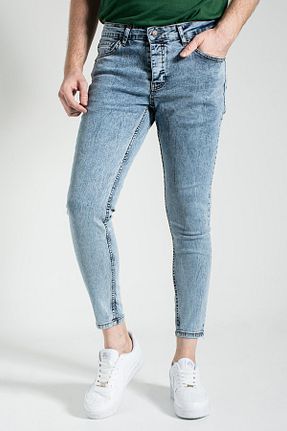 شلوار جین آبی مردانه پاچه تنگ CEDY DENIM - کد 312410178