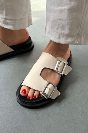دمپائی بژ زنانه جیر Mupa Shoes - کد 830096080