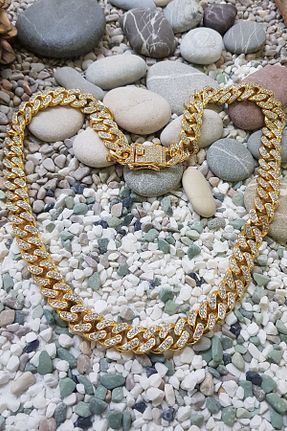 گردنبند جواهر طلائی زنانه برنجی Chavin - کد 100183846